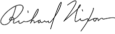 Handwritten cursive signature on white background Handwritten cursive signature on white background