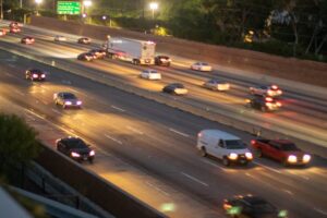 West Los Angeles, CA – Multi-Vehicle Collision and Car Fire on I-405