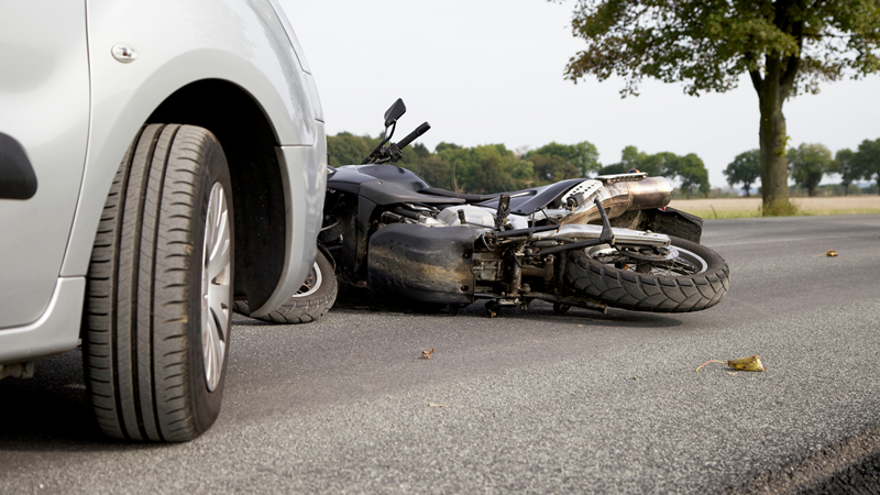 Los Angeles, CA - Injured Rider in Motorcycle Crash at Russell Ave & Hillhurst Ave