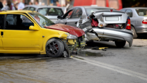 Los Angeles, CA - One Injured in Two-Car Collision on Strathern St