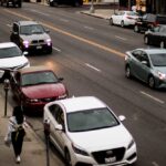 Bellflower, CA - Tesla, BMW Collide on I405 N Near Bellflower Blvd